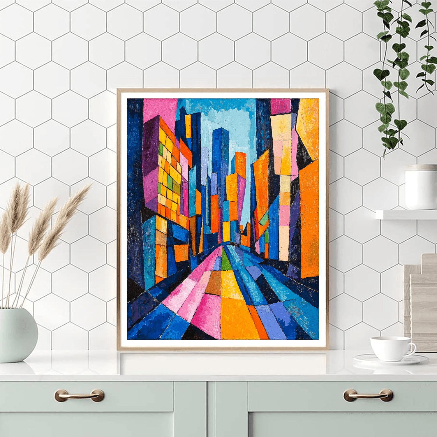 Wassily Kandinsky Inspired Metropolis Dreams  Paint By Numbers