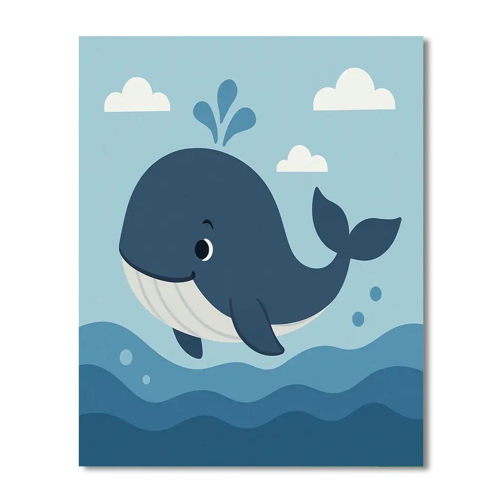 Curious Whale's Ocean Tale DIY Paint By Numbers