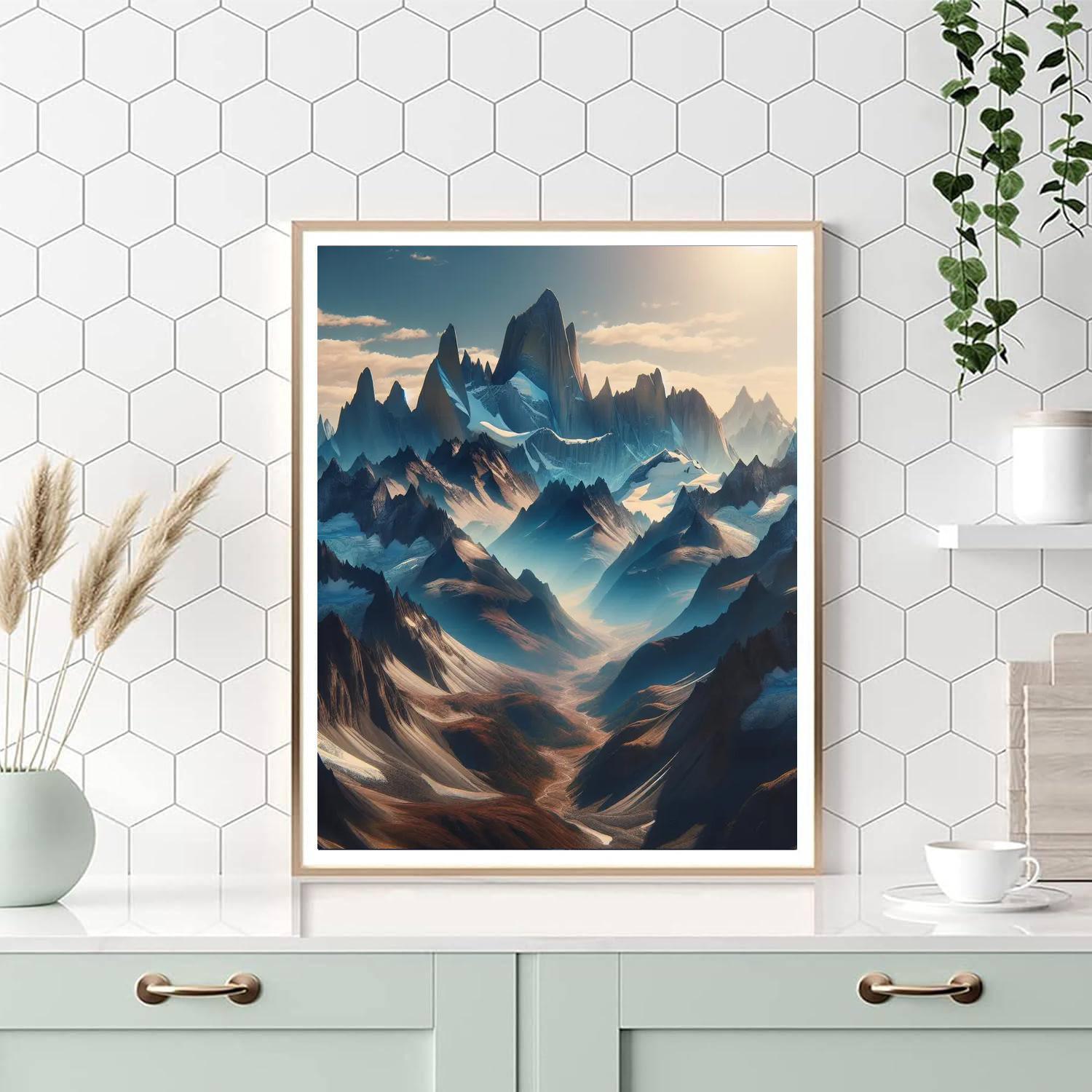 Glorious Mountainscape Numbered Painting Kits