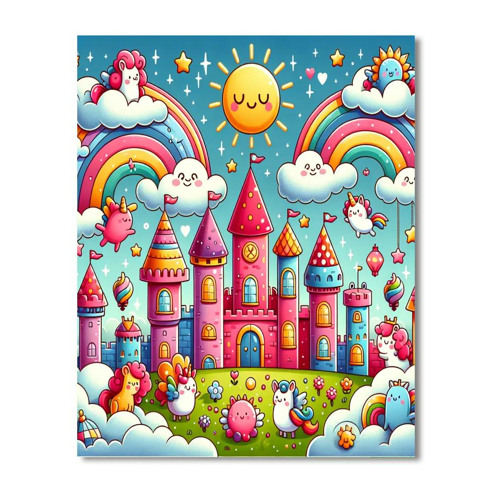 Charming Cloud Kingdom Paint By Number