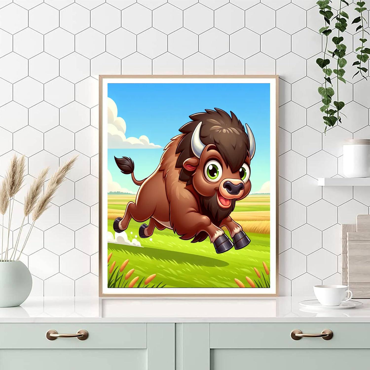 Bounding Bison Numbered Painting Kits
