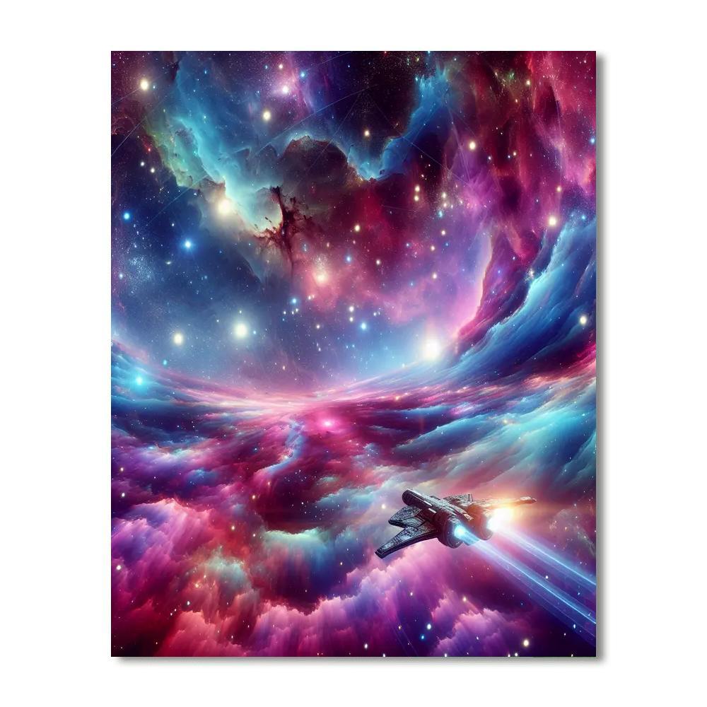 Galactic Voyage Awaits Painting By Numbers Kit