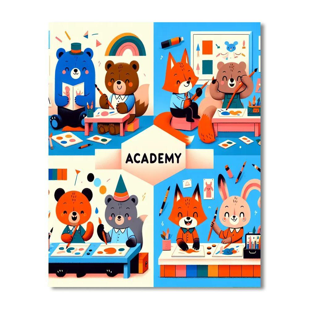 Artful Animal Academy Painting By Numbers Kit