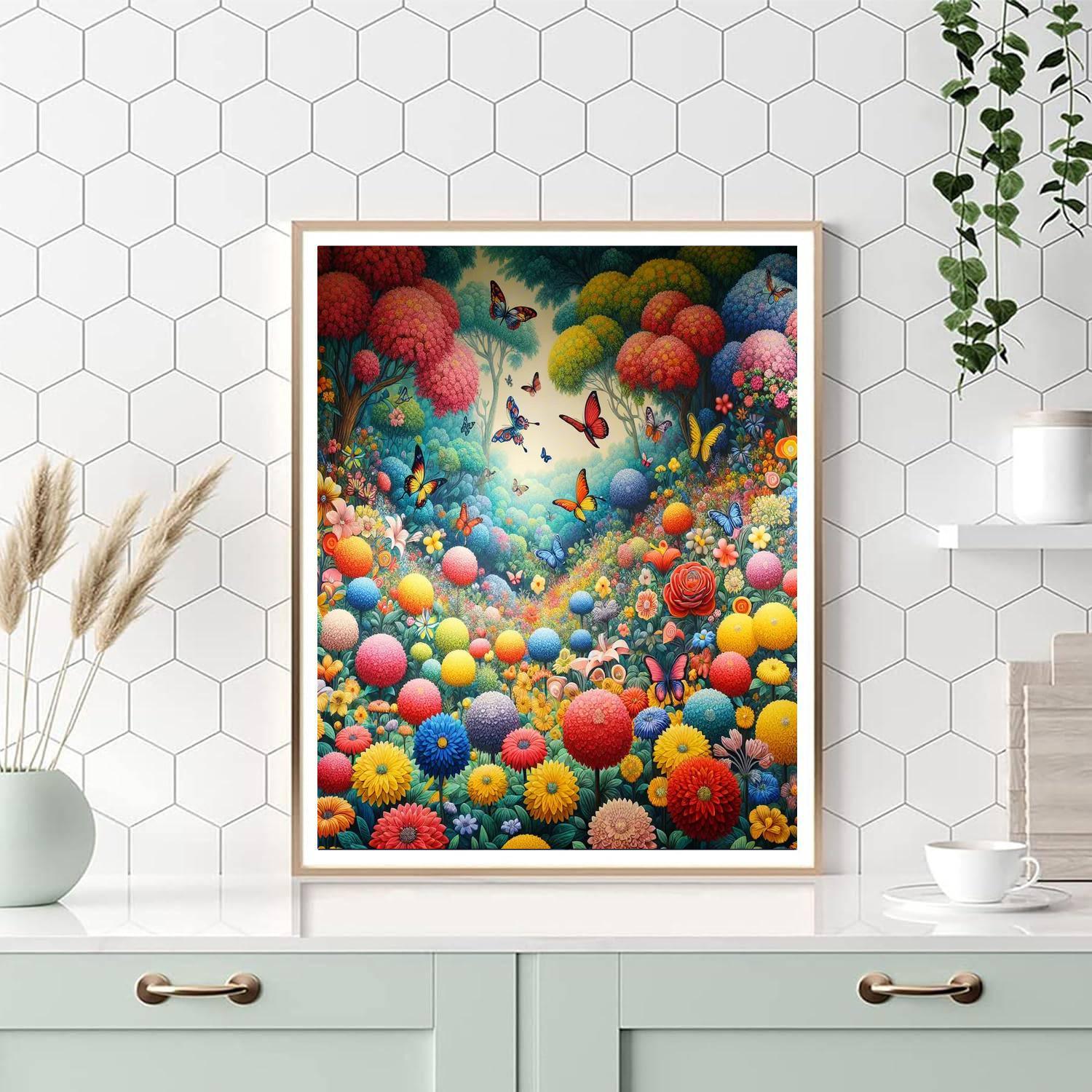 Dancing Butterflies Garden Paint By Numbers Kits