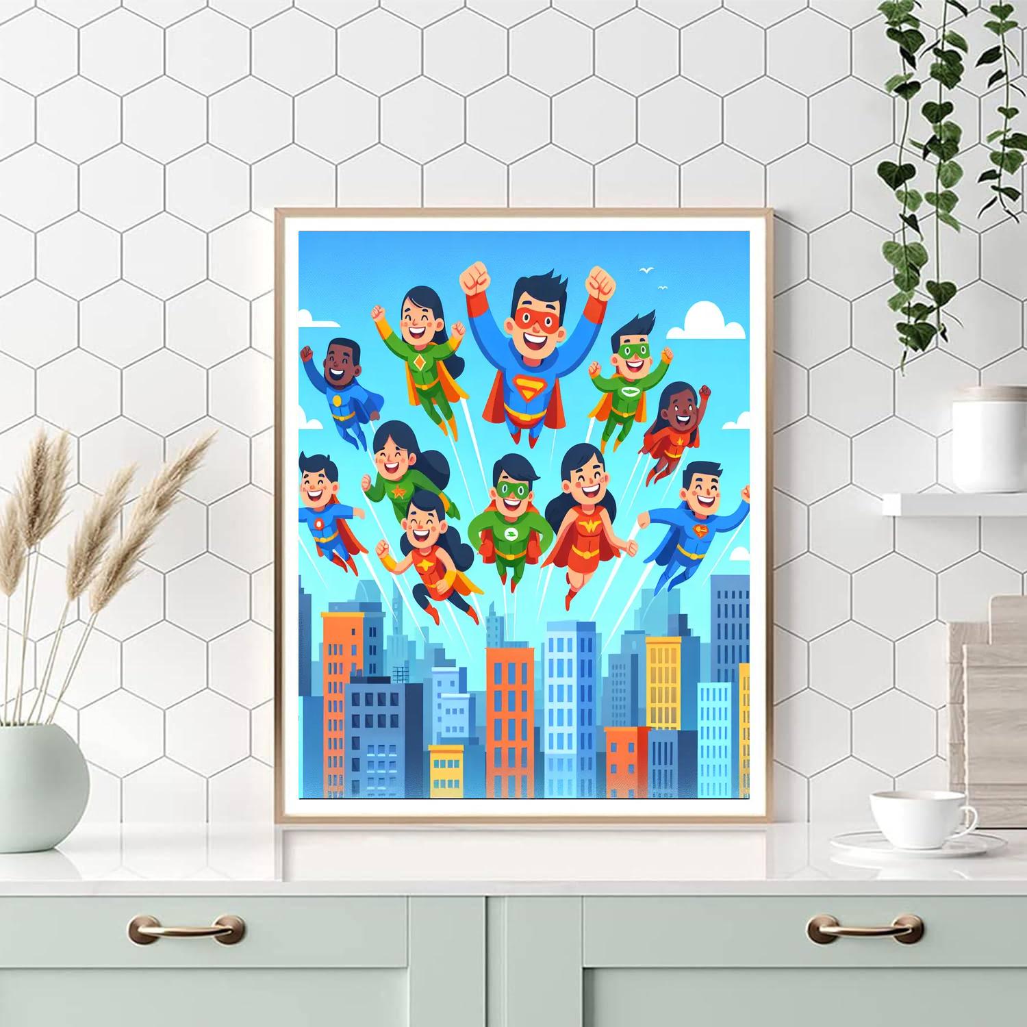 Silly Superhero Adventures Paint By Numbers Kits