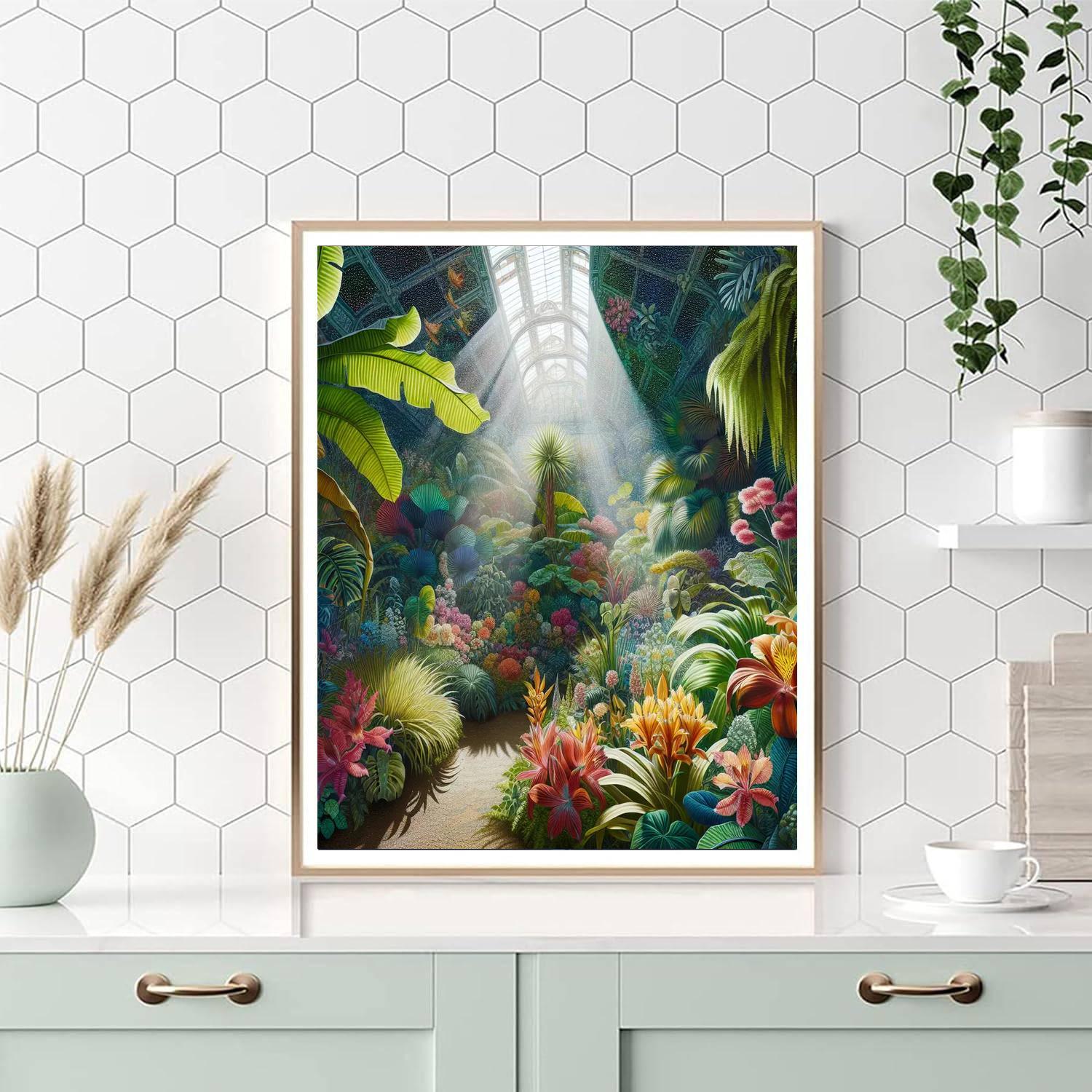 Botanical Greenhouse Retreat Paint By Numbers Art