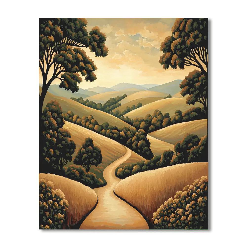 Nandalal Bose Inspired Timeless Earth  Painting Number Kit