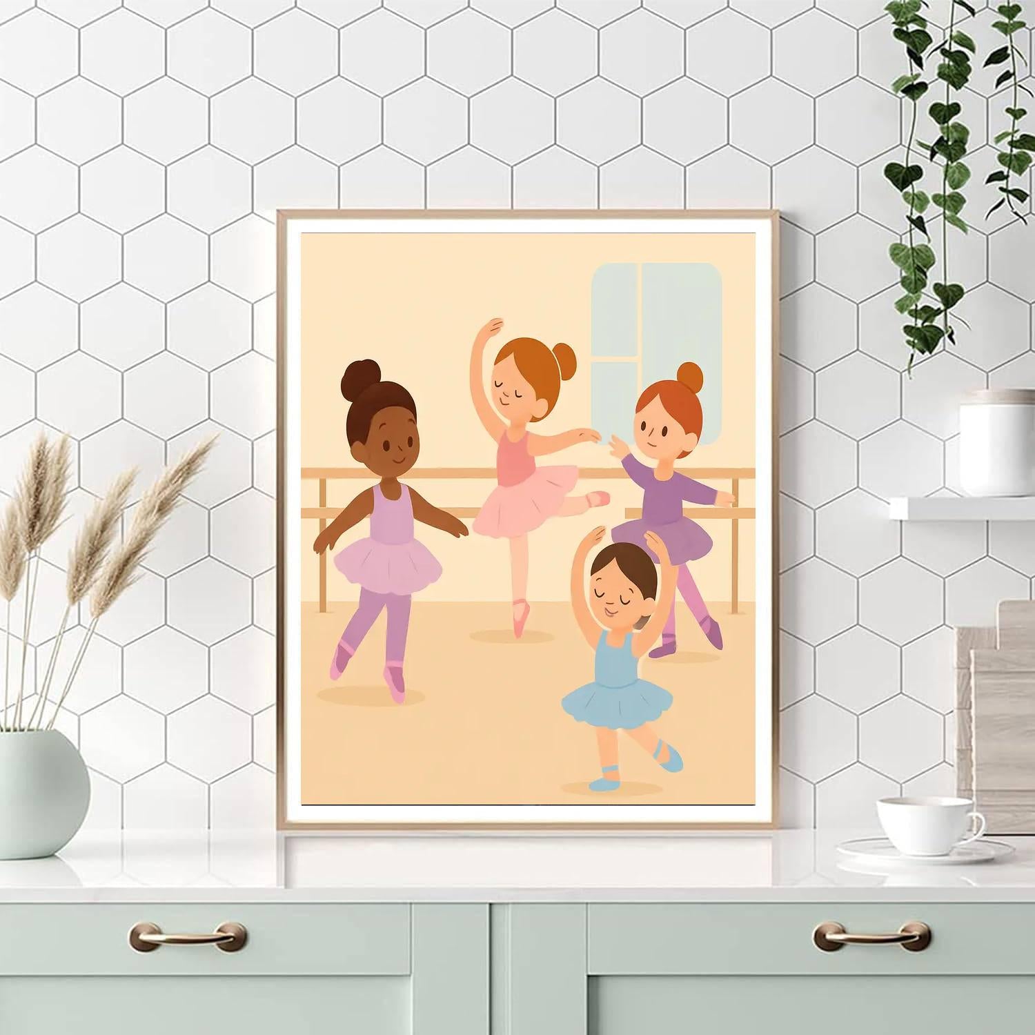 Ballet Studio Performance Paint By Numbers Art