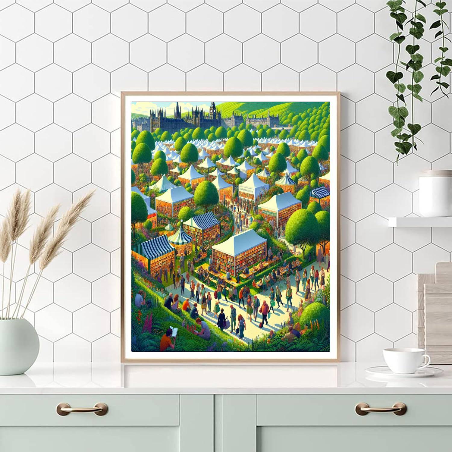 The Edinburgh International Book Festival - Scotland Numbered Painting Kits