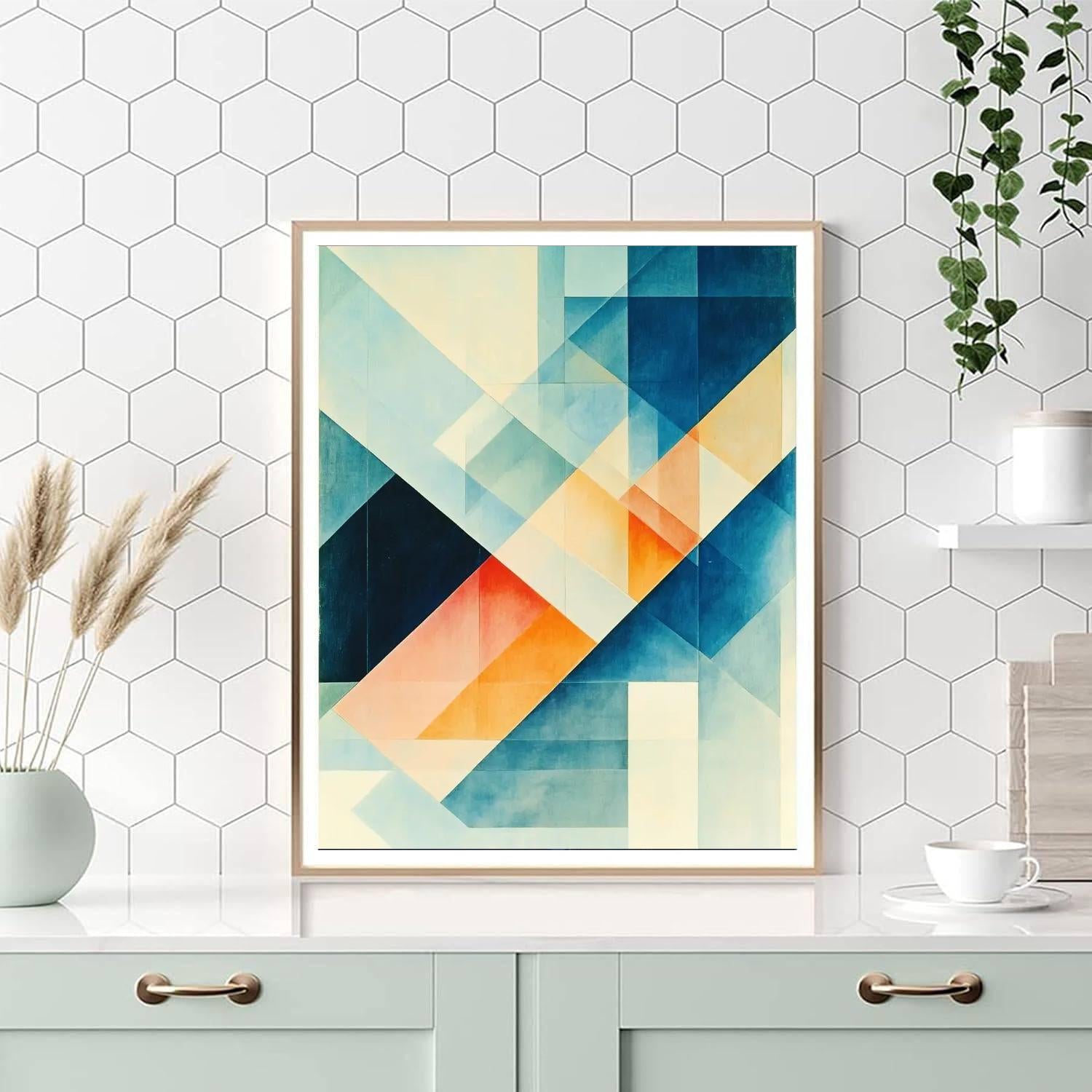 Kazimir Malevich Inspired Infinite Perspectives  DIY Paint By Numbers