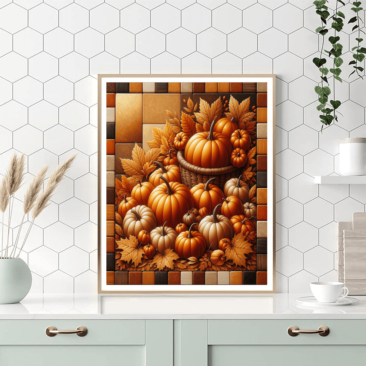 Autumn Harvest Gathering Paint By Color