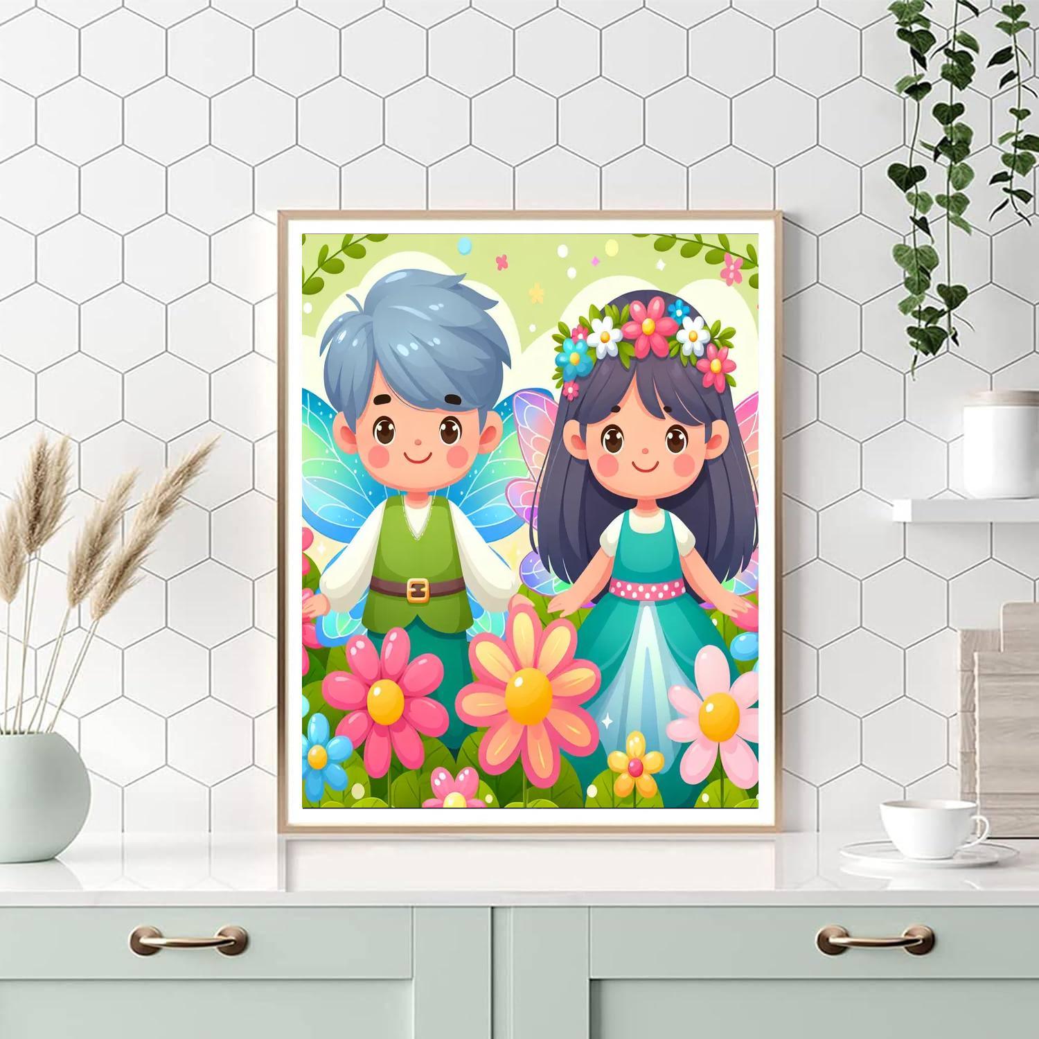 Fairyland Garden Party Paint By Numbers Art