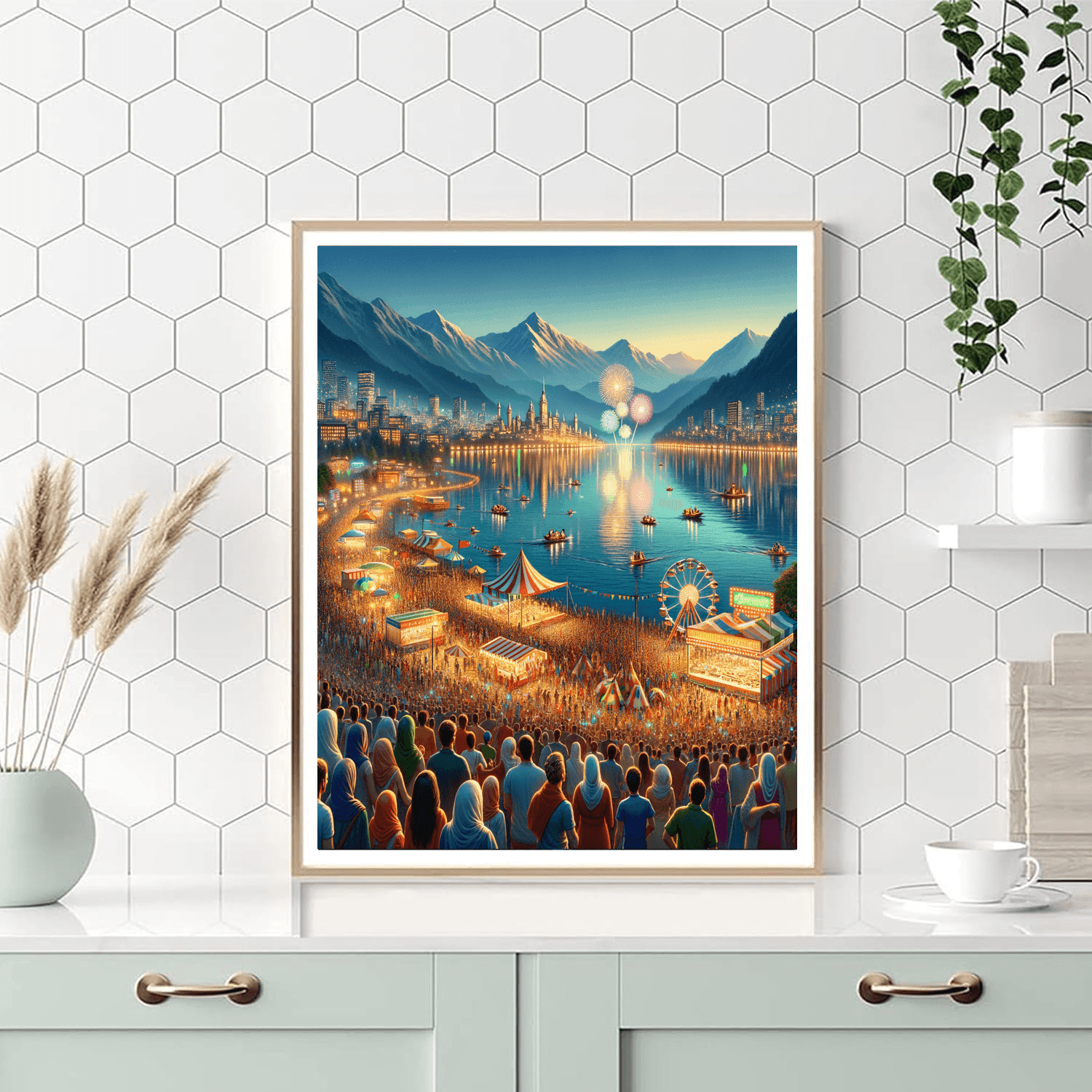 Fêtes De Genève - Geneva, Switzerland Painting By Numbers Kit