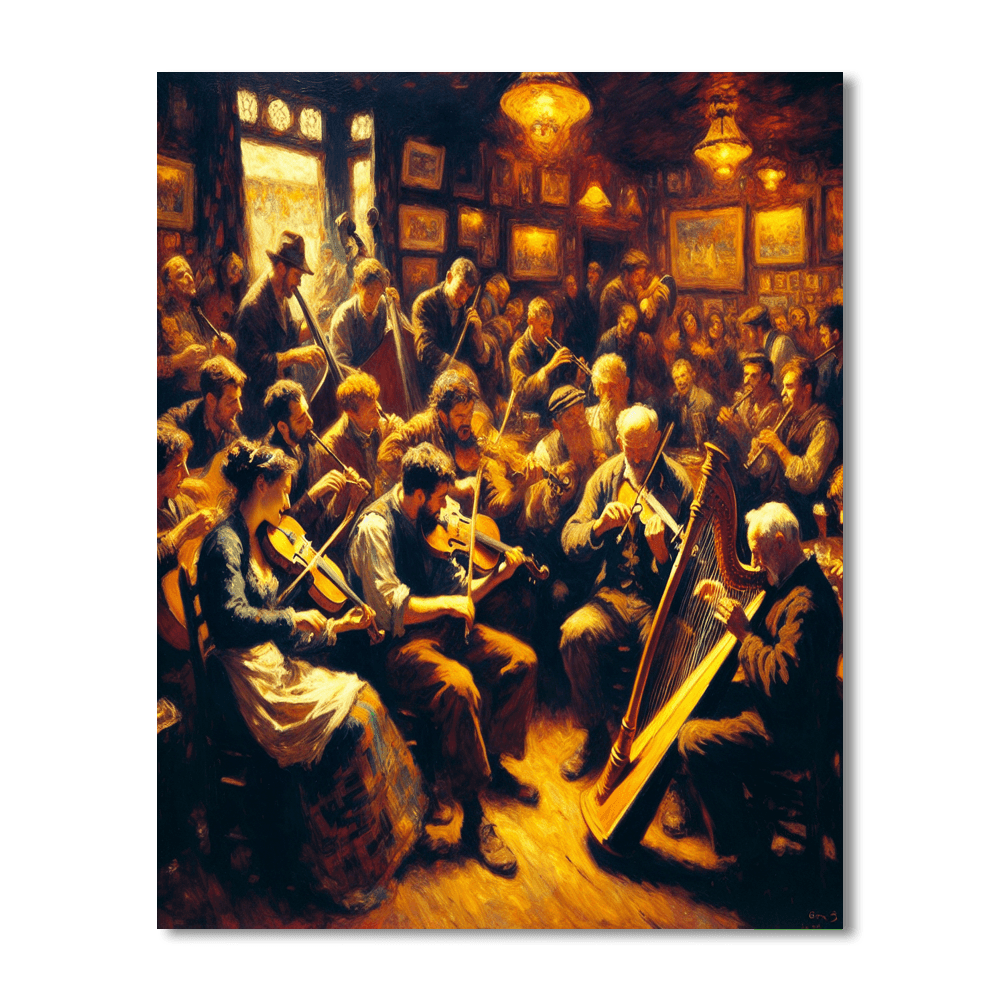 Celtic Music Melody Painting Number Kit