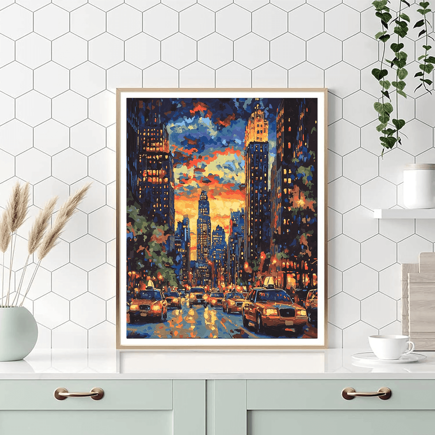 Hopper Inspired Metropolitan Dreams  DIY Paint By Numbers