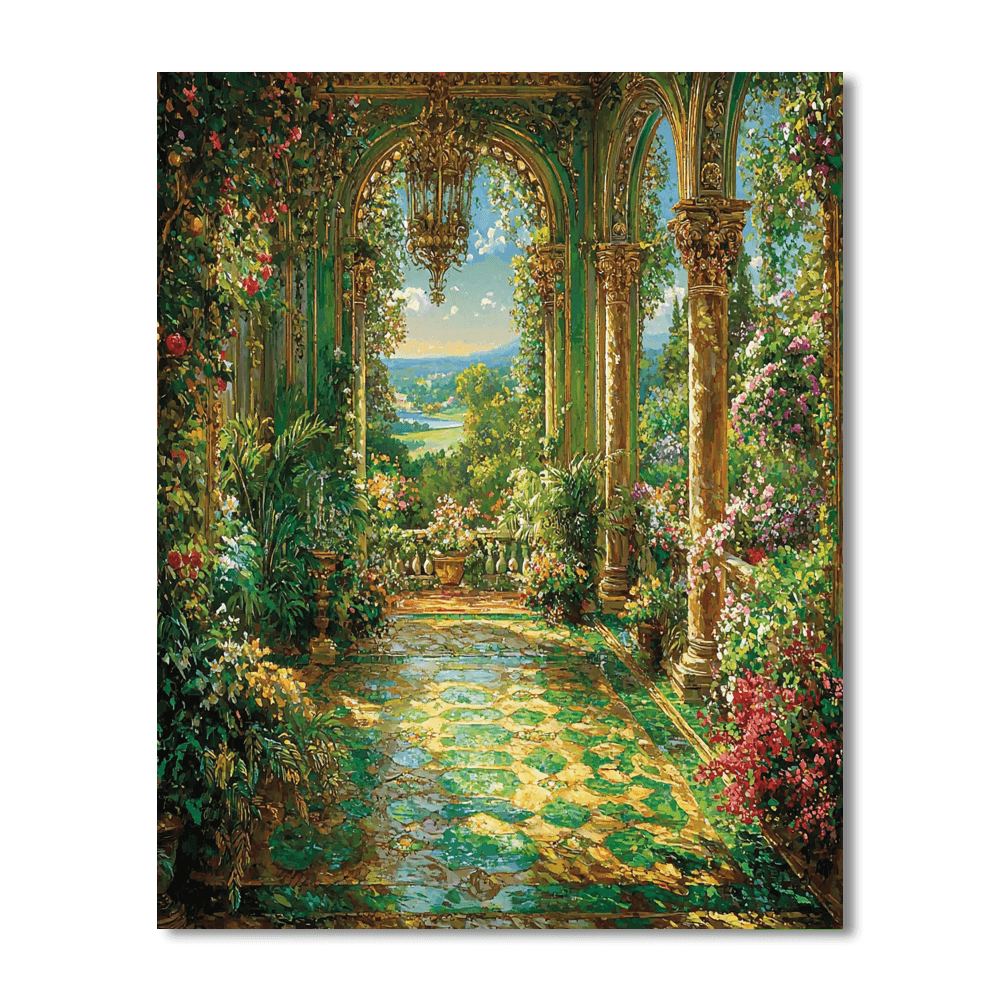 Baroque Style Inspired Inspired Opulent Garden Reverie  Paint By Number