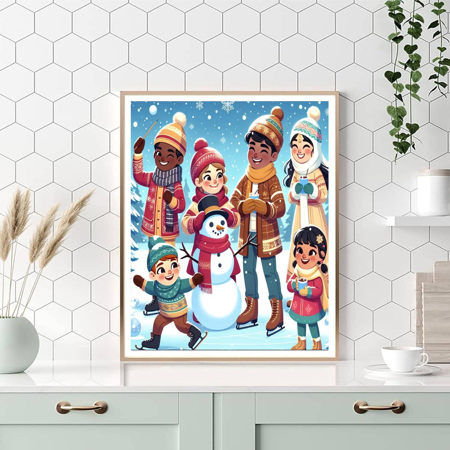 Happy Holidays Around The World Paint By Numbers