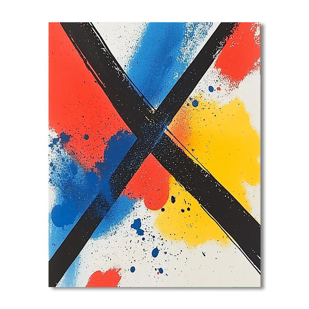 Joan Miró Inspired Surreal Confluence  Paint By Numbers Art