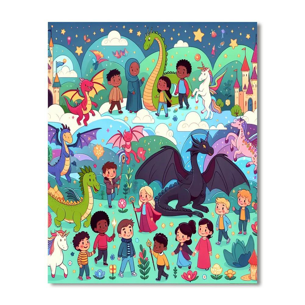 Mythical World Expedition Painting Number Kit
