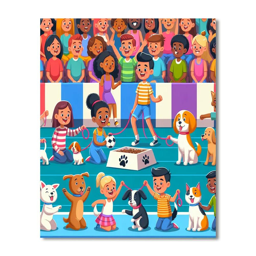 Lively Pet Show Painting Number Kit