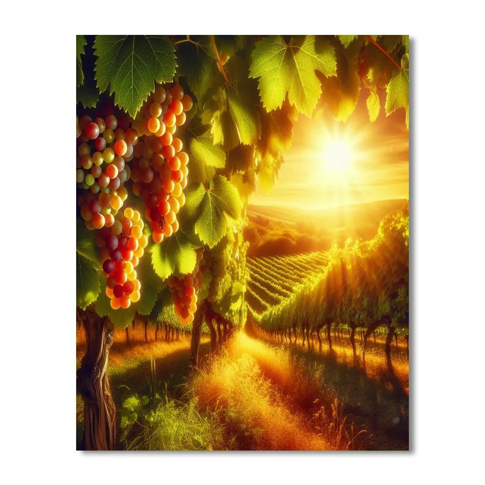 Radiant Summer Vineyard Paint By Color