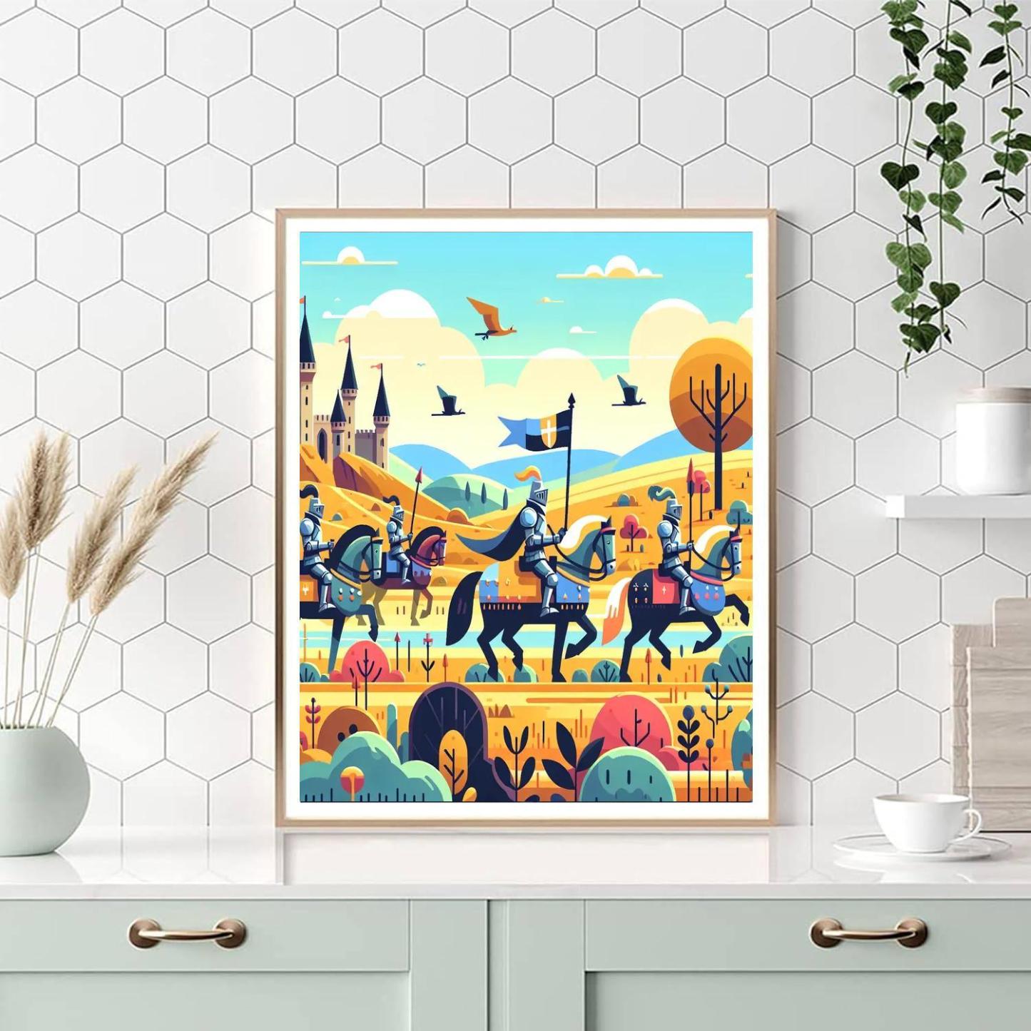 Knight's Quest Adventure Paint By Number