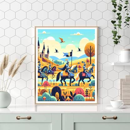 Knight's Quest Adventure Paint By Number