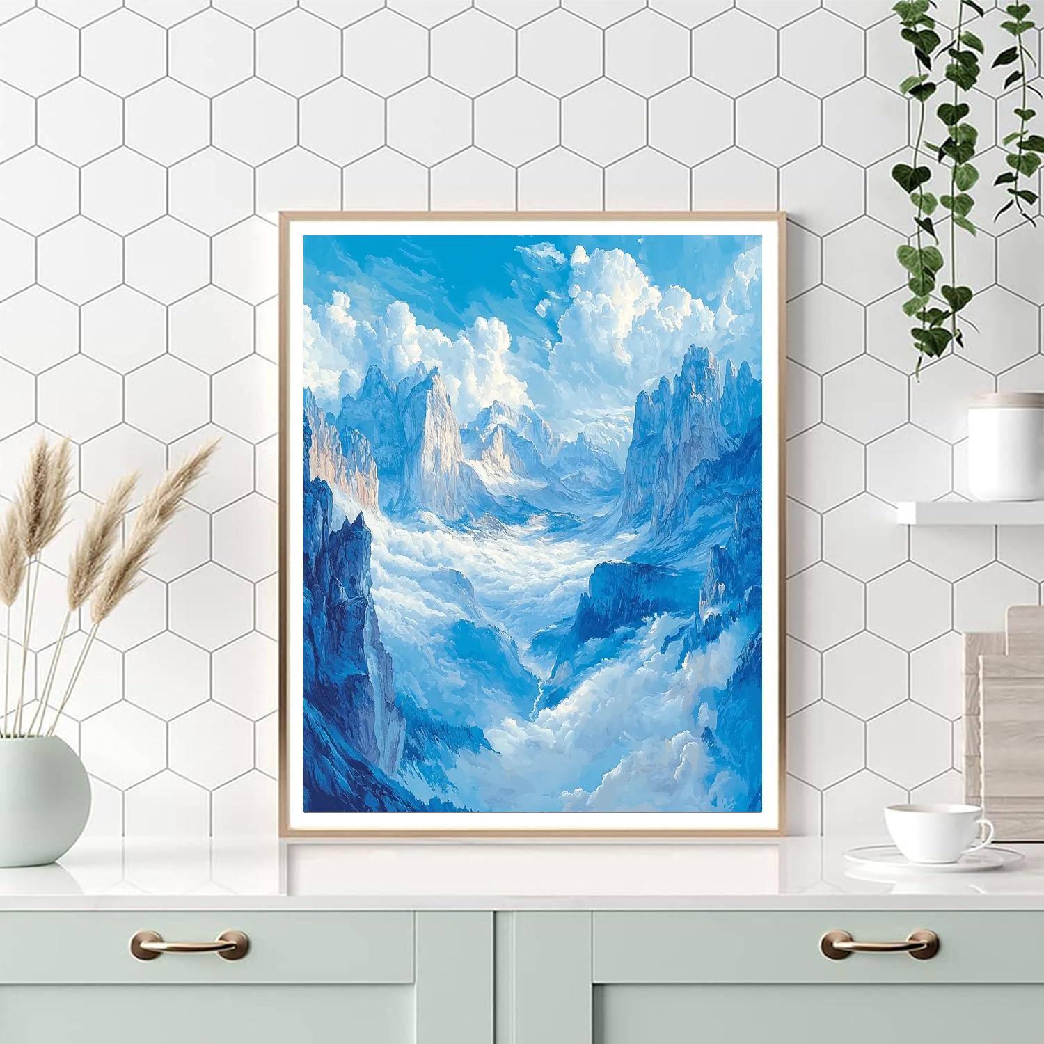 Albert Bierstadt Inspired Sculpting The Sky  Numbered Painting Kits