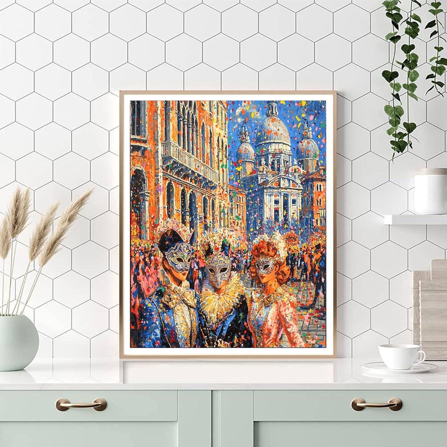 Venetian Carnival - Venice Numbered Painting Kits