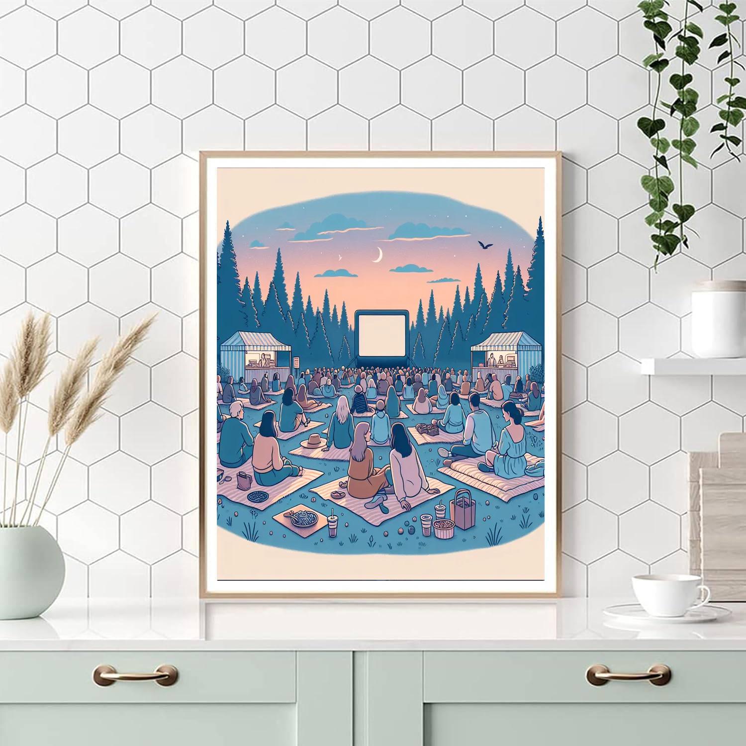 Midnight Sun Film Festival Painting Number Kit