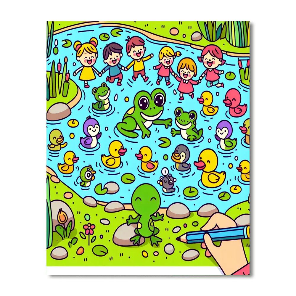 Bubbling Brook Bash Numbered Painting Kits