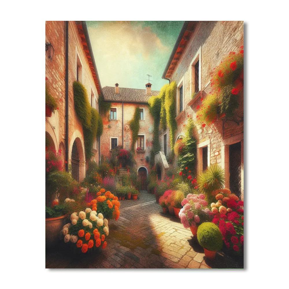 Timeless Italian Courtyard Paint By Numbers Kits