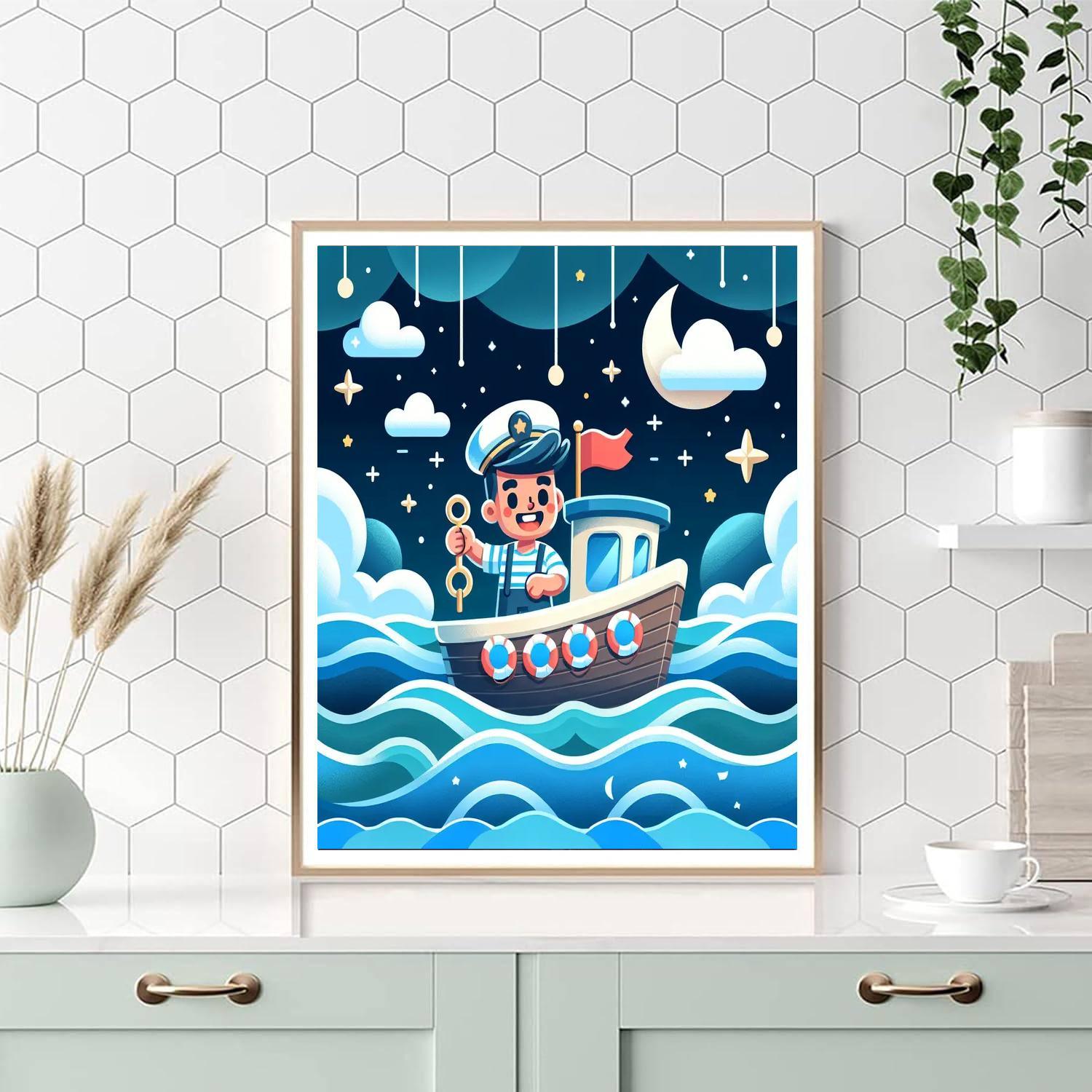 Starry Sailor Paint By Color