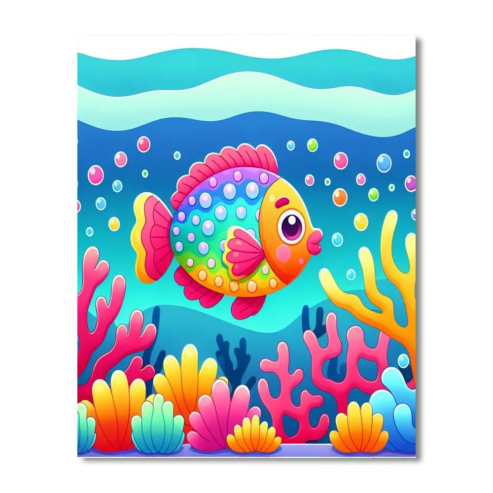 Colorful Fish Paint By Color