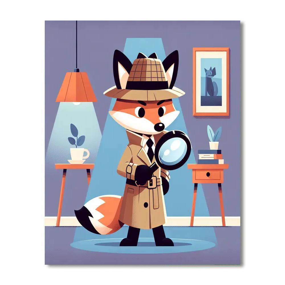 Mystery Detective's Hunt Painting By Numbers Kit