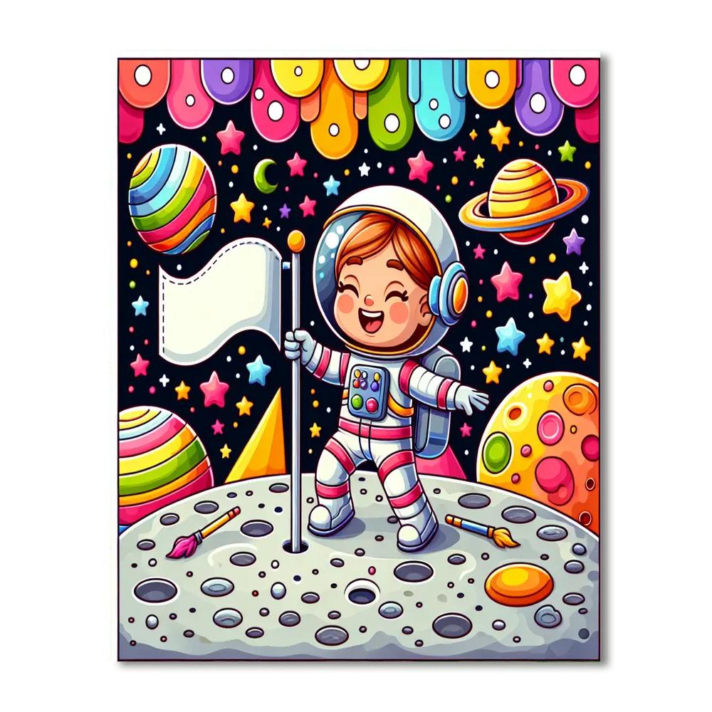 Lunar Explorer Challenge Paint By Number