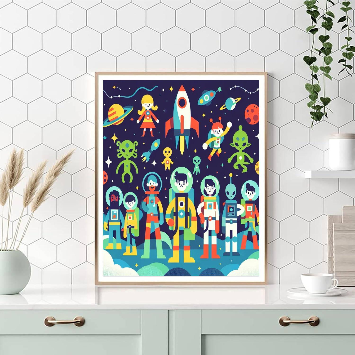 Galactic Heroes' Adventure Paint By Number
