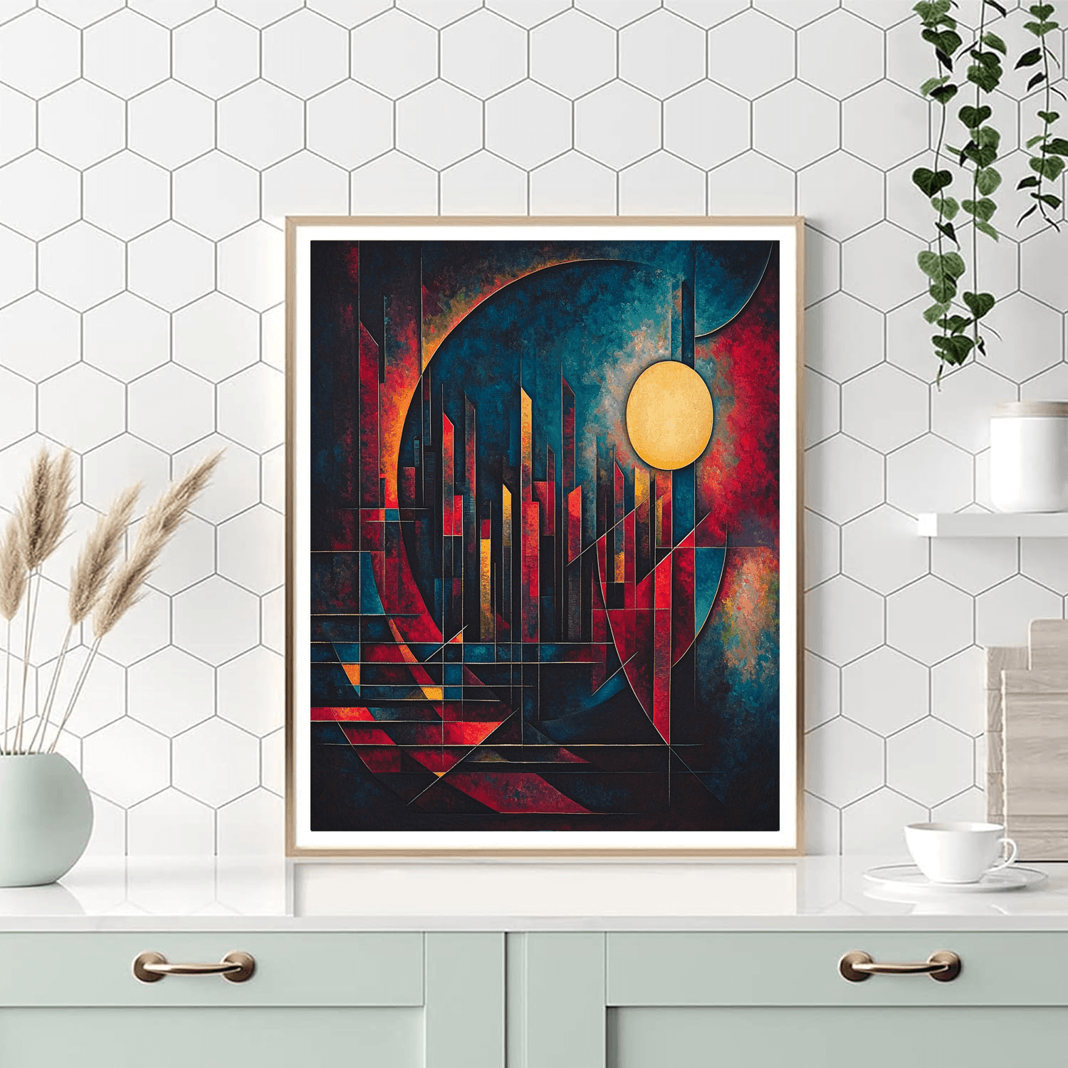 Wassily Kandinsky Inspired Abstract Urban Nights  Paint By Numbers Kits