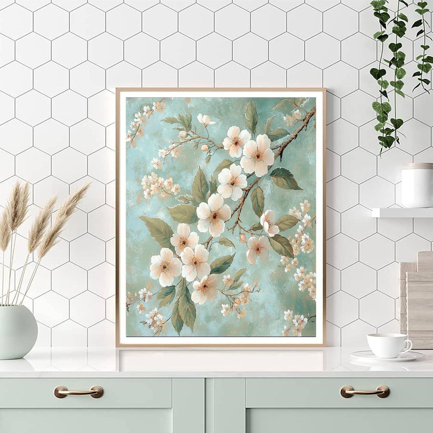 Leonardo Da Vinci Inspired Symphony Of Blossoms  Paint By Numbers Kits