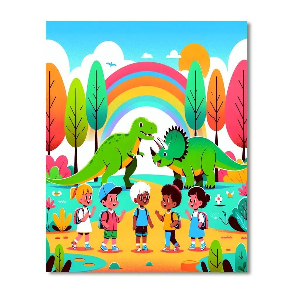 Dino Discovery Park Paint By Numbers Kits