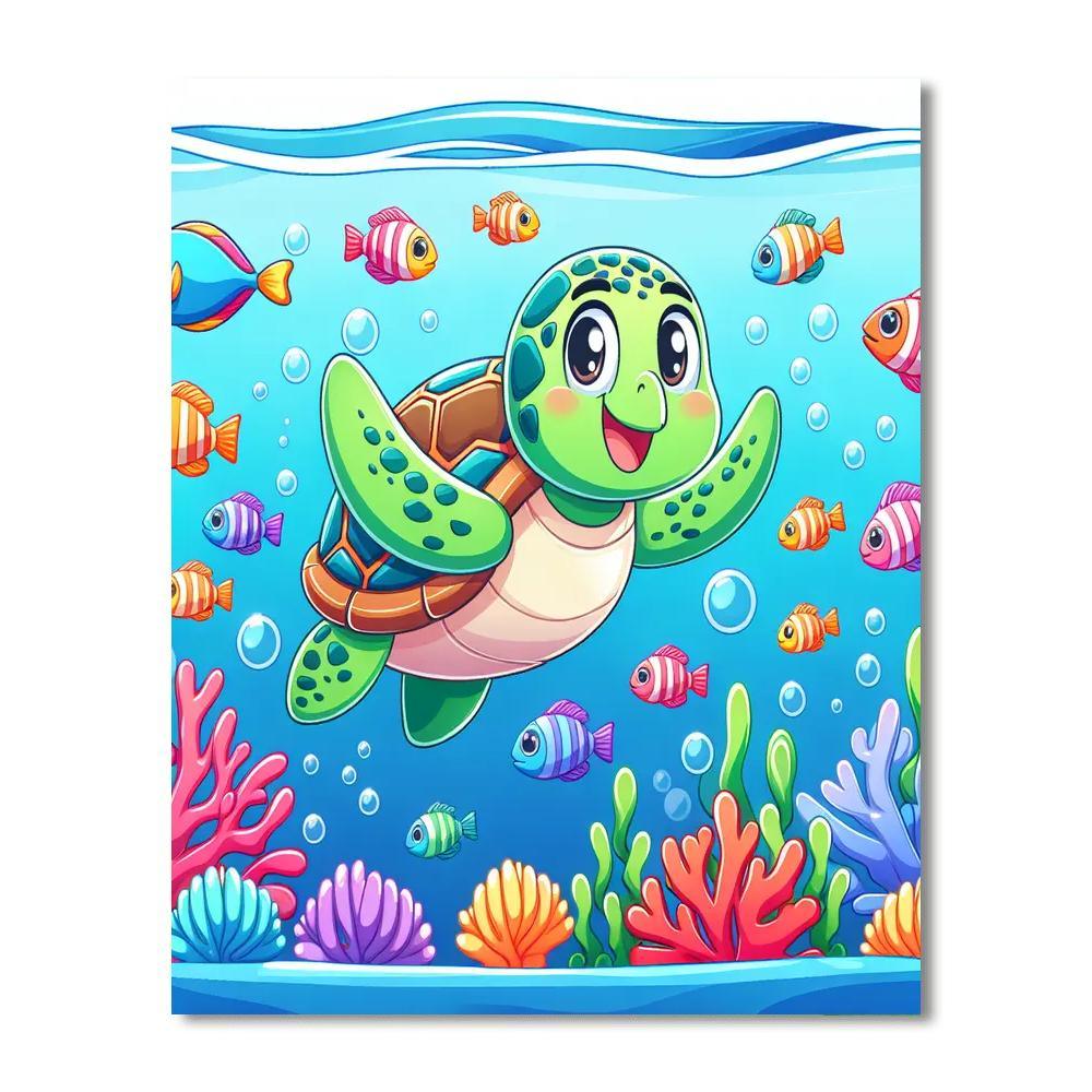 Mystic Undersea World Number Painting