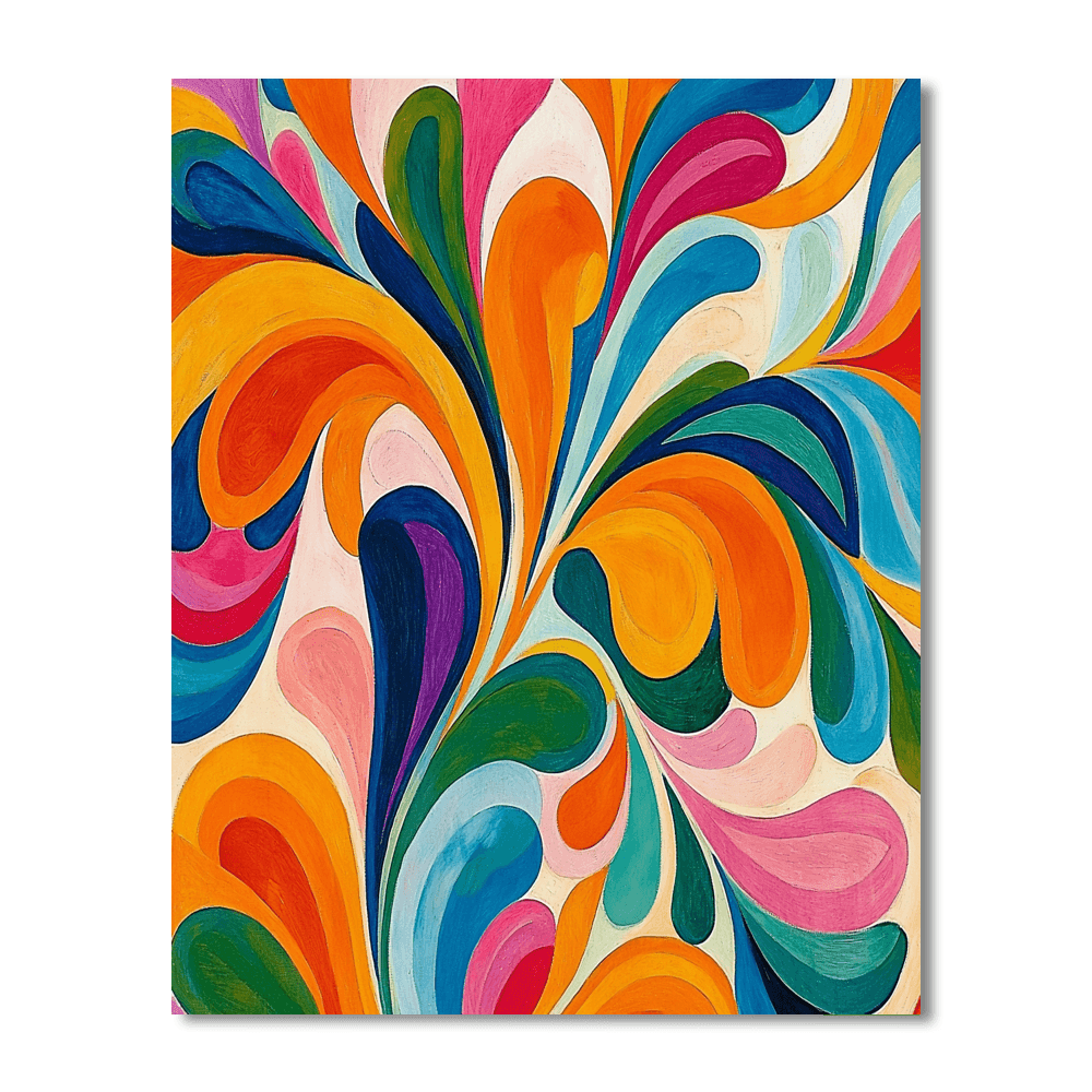 Henri Matisse Inspired Joyful Whirl  Paint By Numbers Kits
