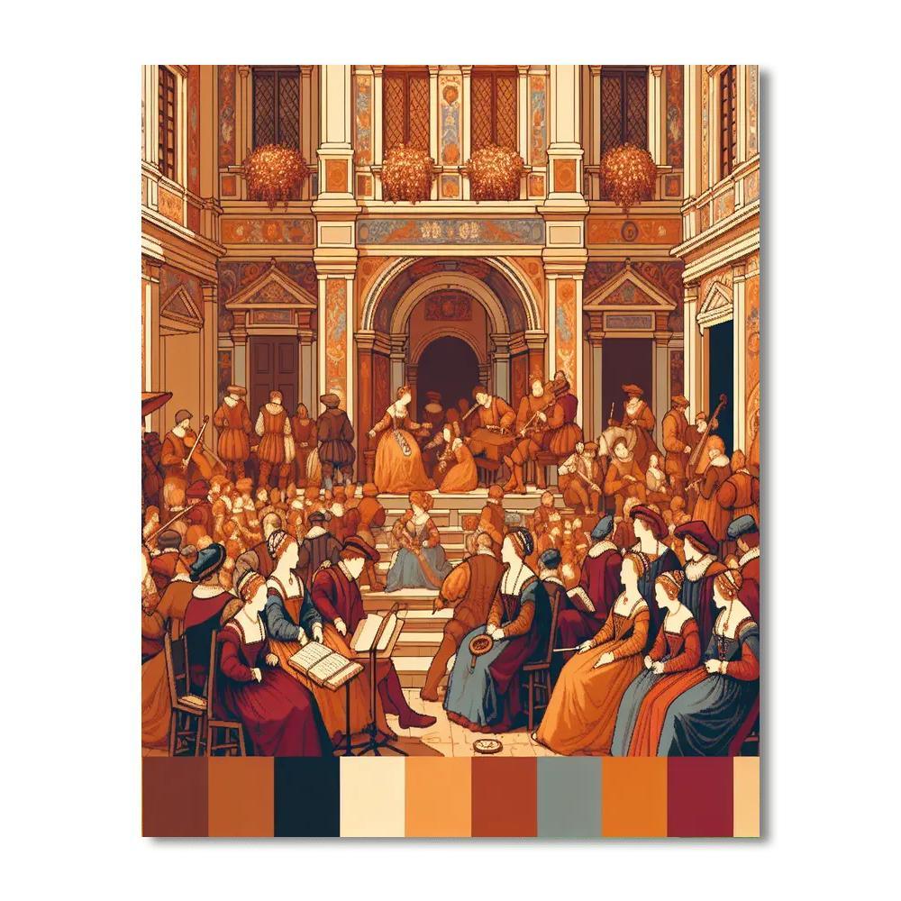Renaissance Festivity Painting By Numbers Kit