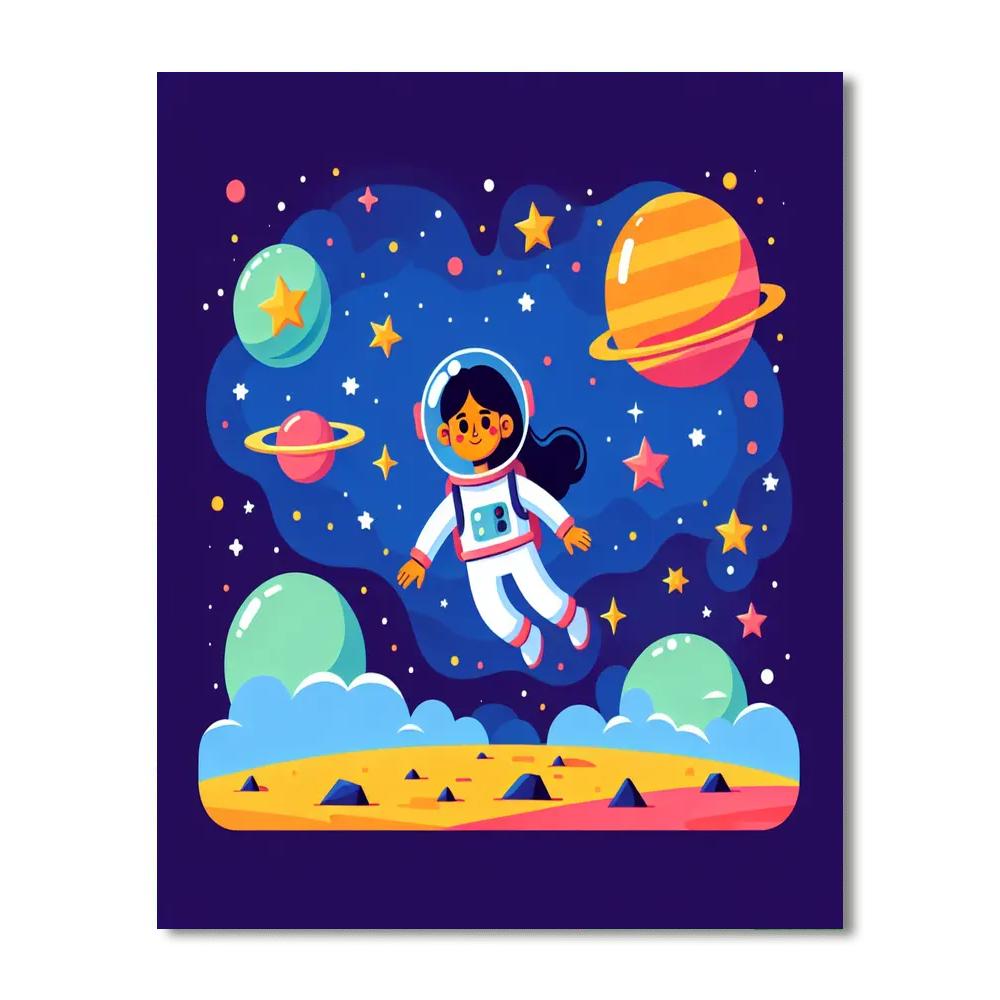 Cosmic Adventure Expedition Paint By Numbers Art
