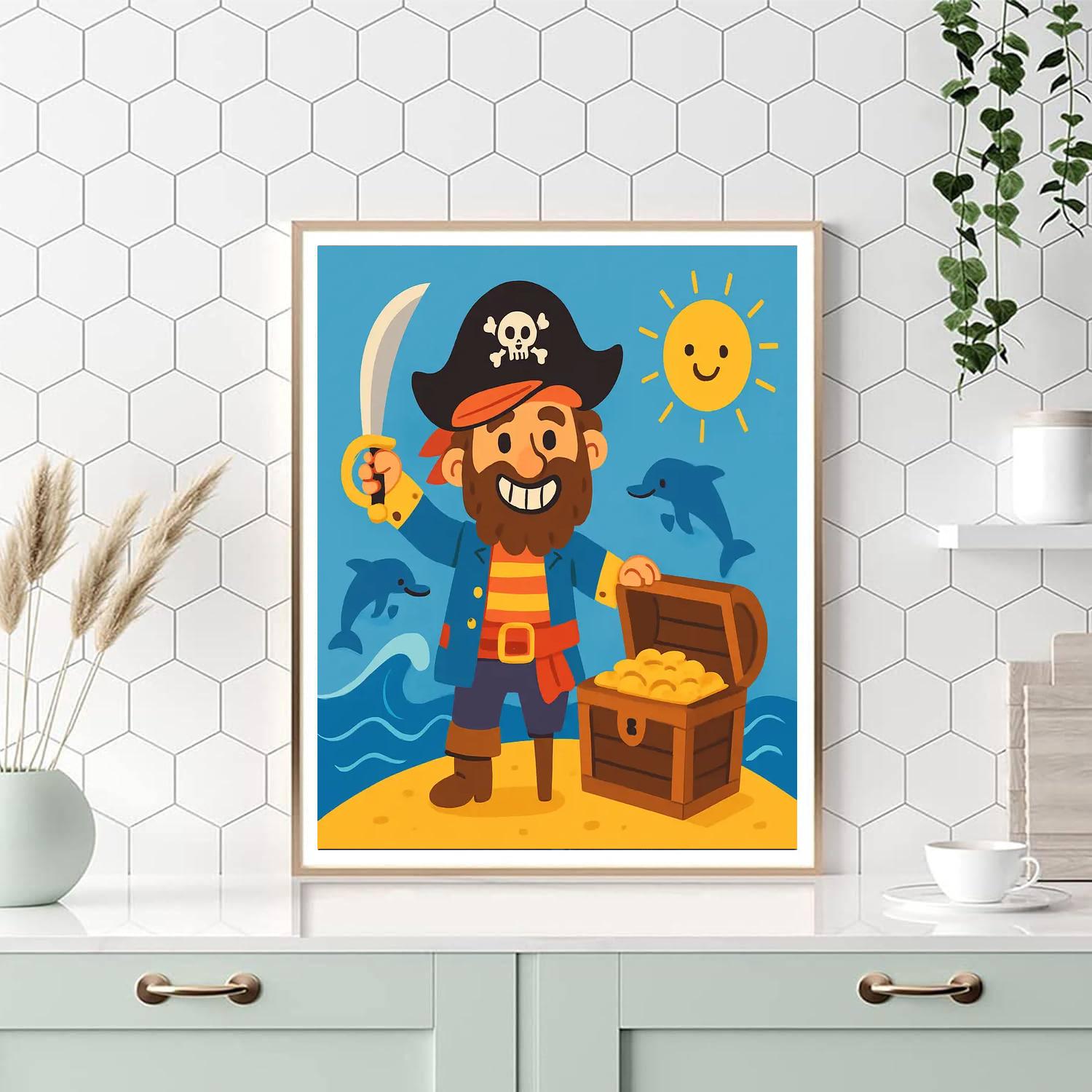 Friendly Pirate Numbered Painting Kits