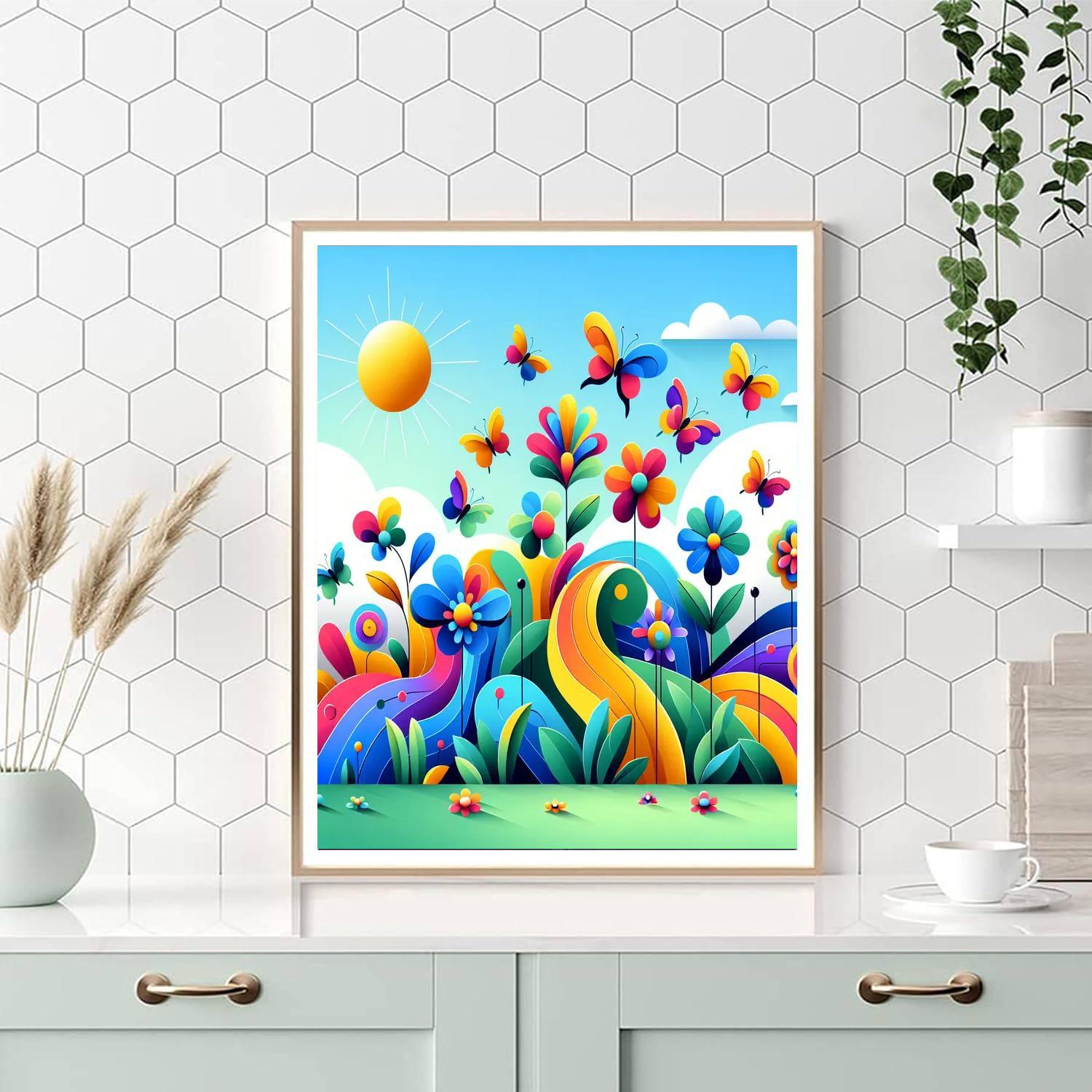 Garden Of Enchanted Flowers Paint By Numbers