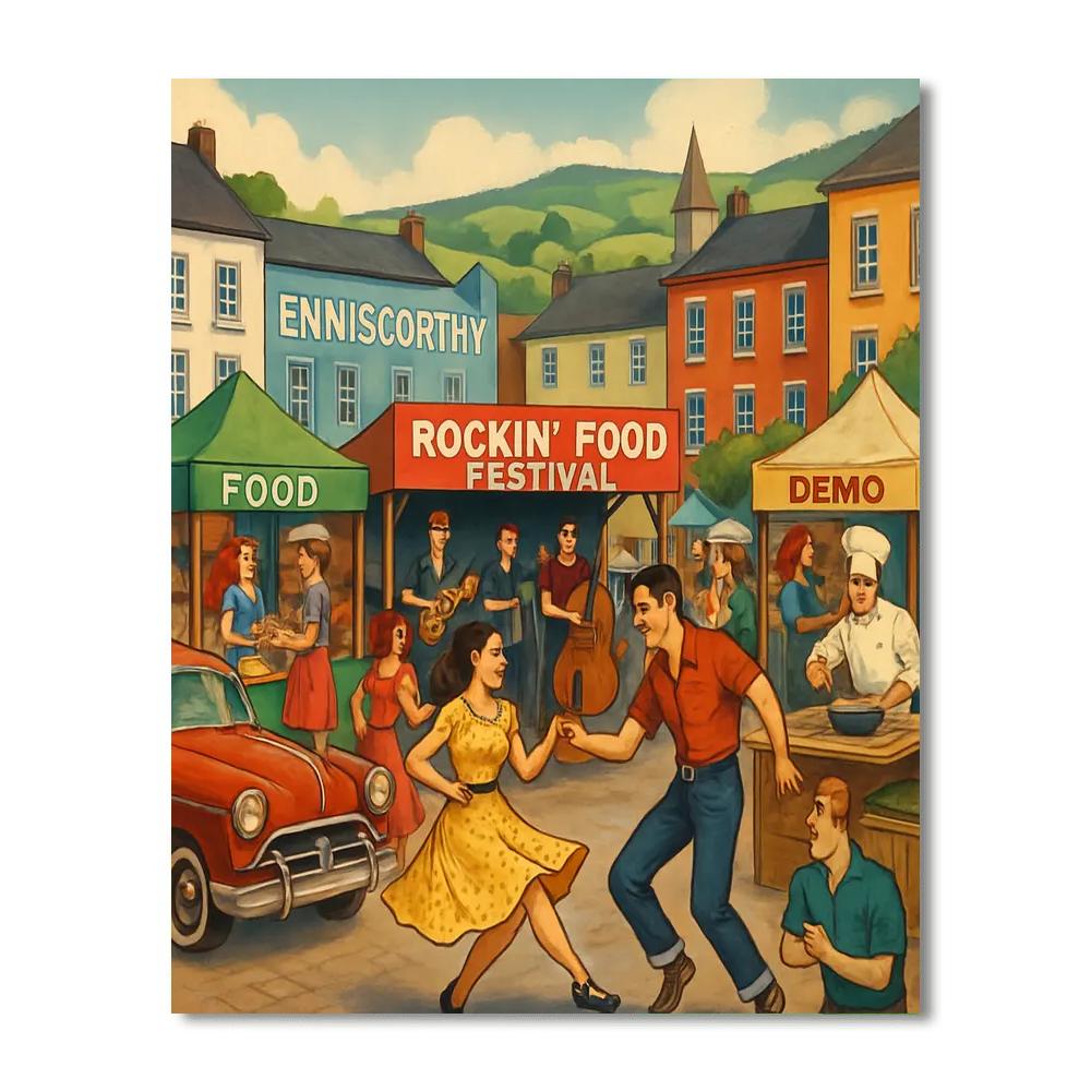 Enniscorthy Rockin' Food Festival - Enniscorthy, Ireland DIY Paint By Numbers