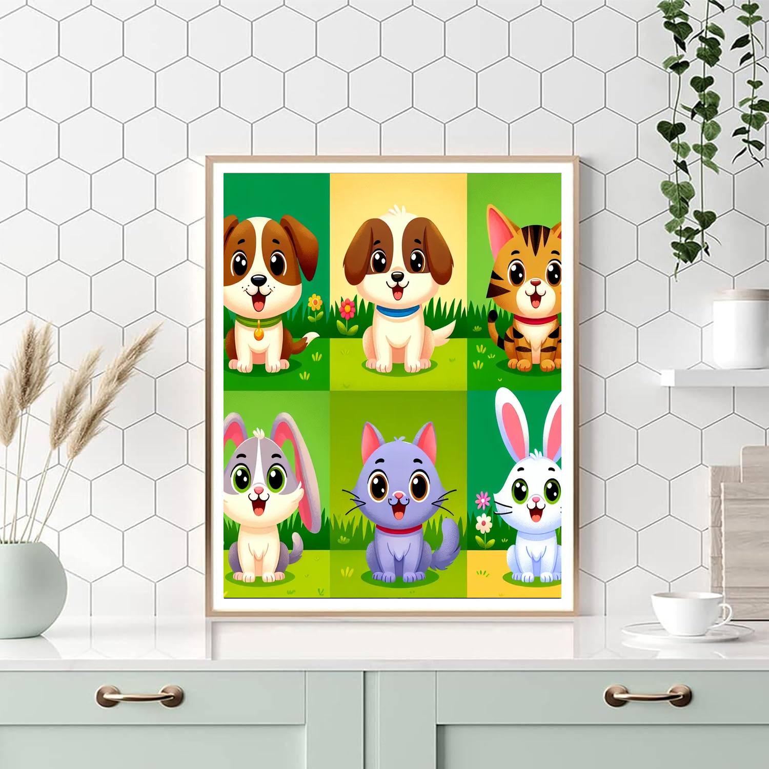 Cuddly Pet Portraits Paint By Number