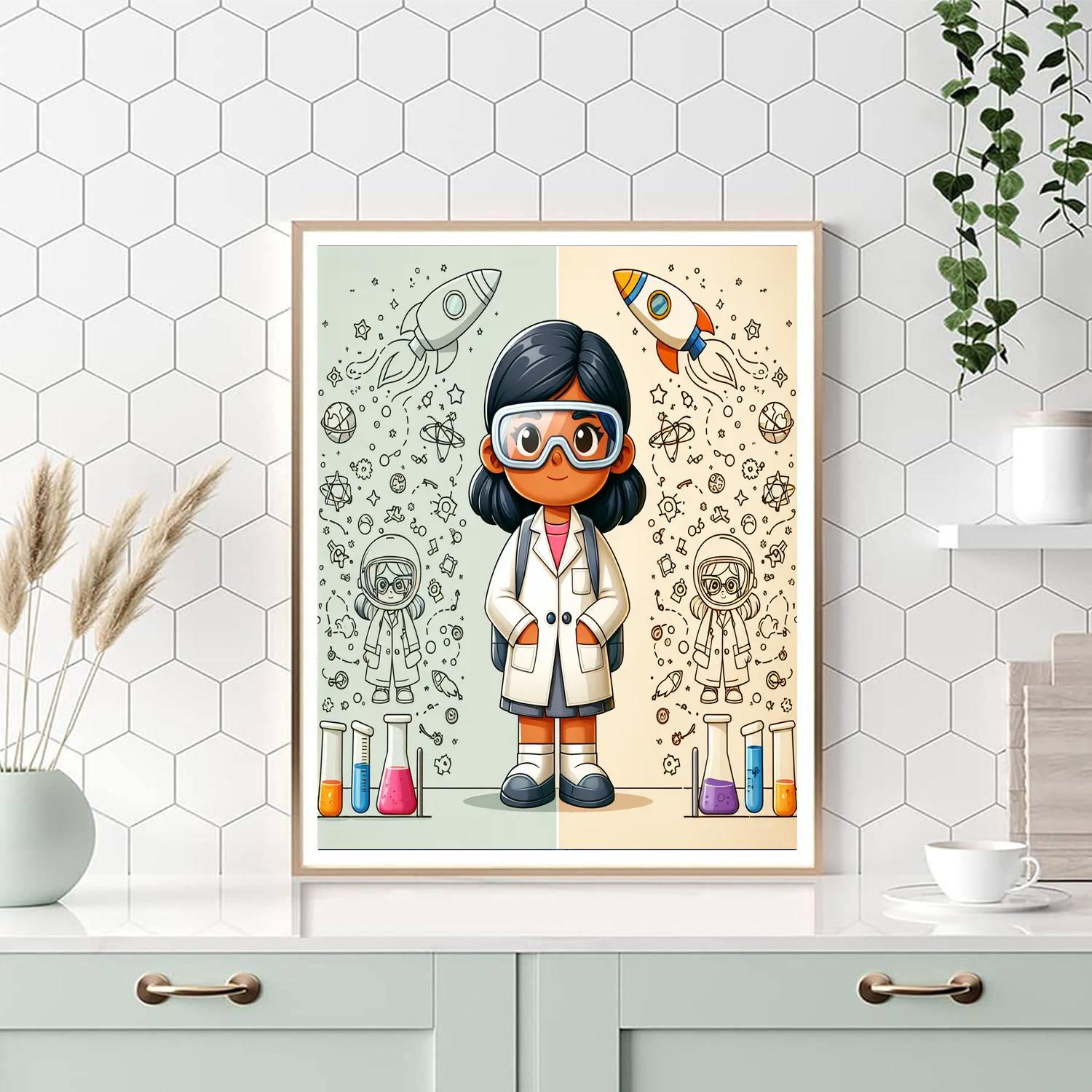 Rocket Scientist's Dream Painting By Numbers Kit