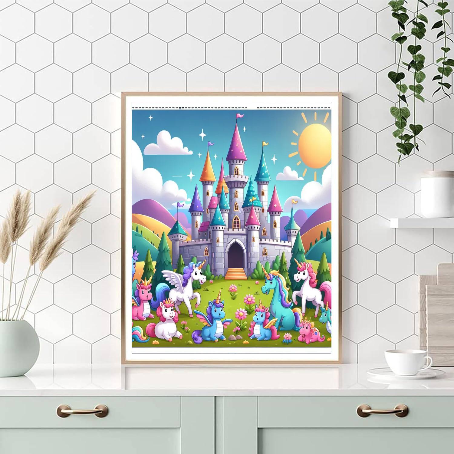 Colorful Fantasy Kingdom Painting By Numbers Kit